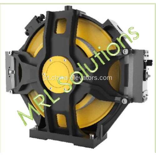 Instalação do trilho da máquina sem engrenagem do elevador de disco